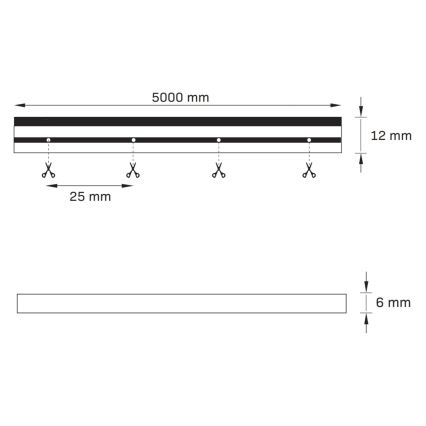 LED strimmel NEON 5 m LED/27W/12V IP65 pink
