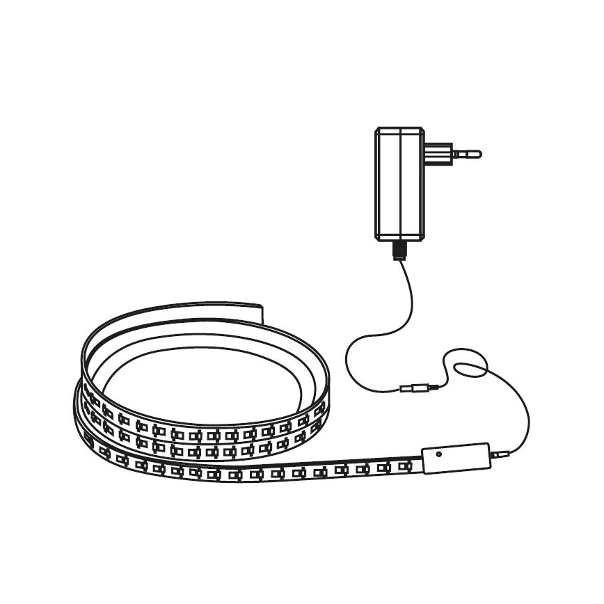 LED strip dæmpbar RGB-farver LED/24W/230V 5m 3000-6000K Wi-Fi Tuya