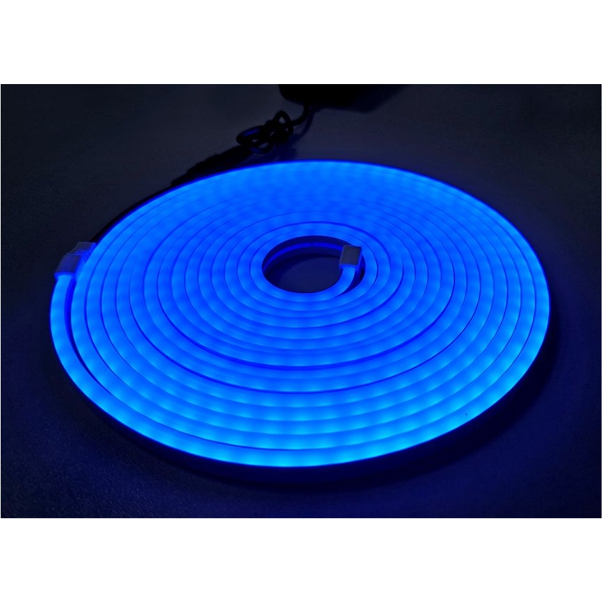 LED strip fleksibel NEON LED/10W/230V 5 m IP65 blå