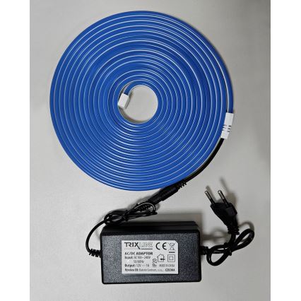 LED strip fleksibel NEON LED/10W/230V 5 m IP65 blå