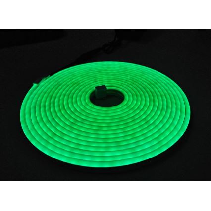 LED strip fleksibel NEON LED/10W/230V 5 m IP65 grøn