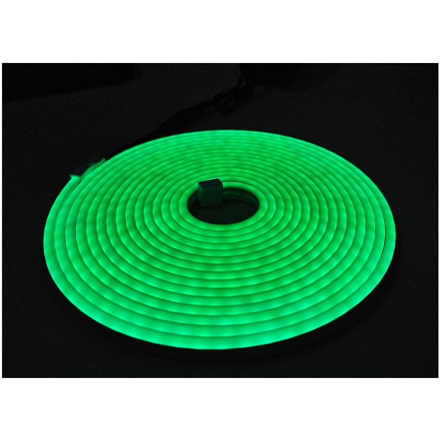 LED strip fleksibel NEON LED/10W/230V 5 m IP65 grøn