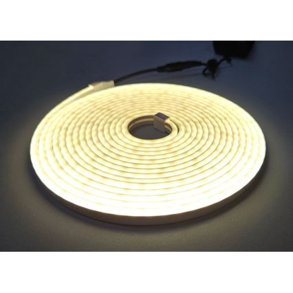 LED strip fleksibel NEON LED/10W/230V 5 m IP65 hvid