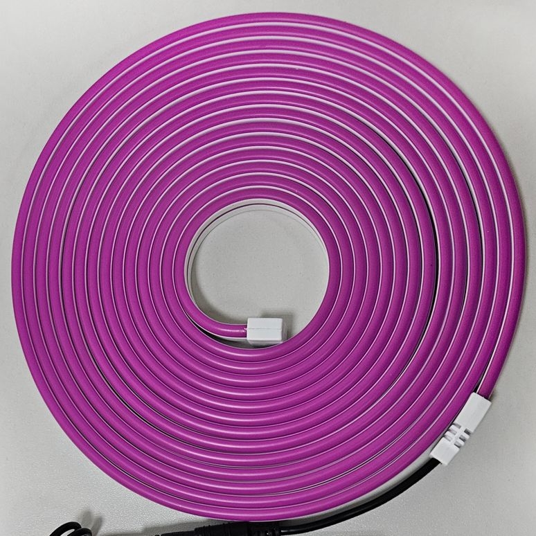 LED strip fleksibel NEON LED/10W/230V 5 m IP65 lilla