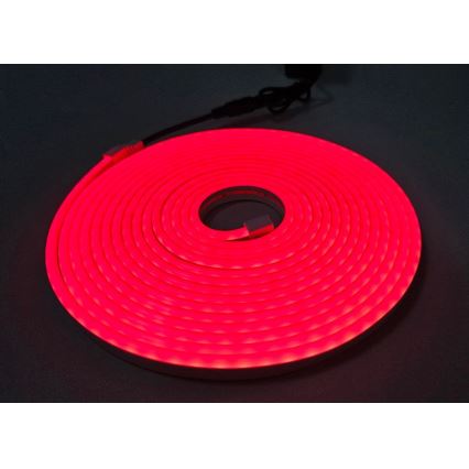 LED strip fleksibel NEON LED/10W/230V 5 m IP65 rød