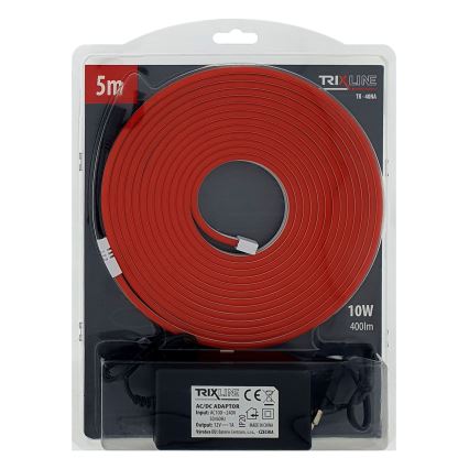LED strip fleksibel NEON LED/10W/230V 5 m IP65 rød