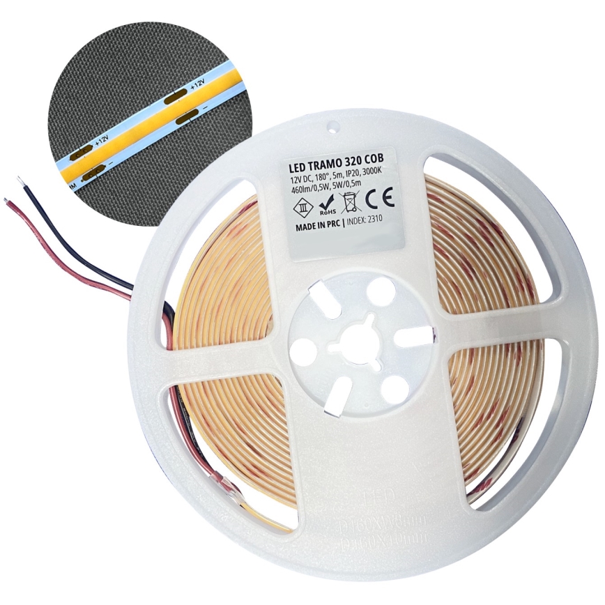 LED strip LED/50W/12V 5 m 3000K IP65
