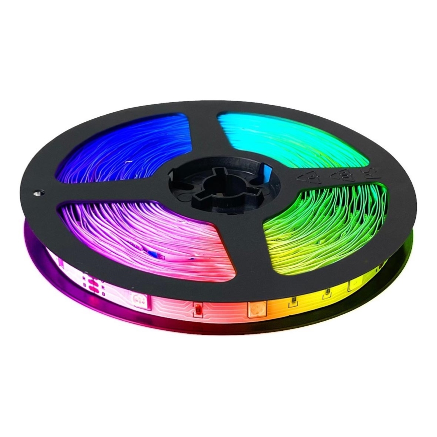 LED strip m. RGB-farver LED/14W/230V 10 m + fjernbetjening