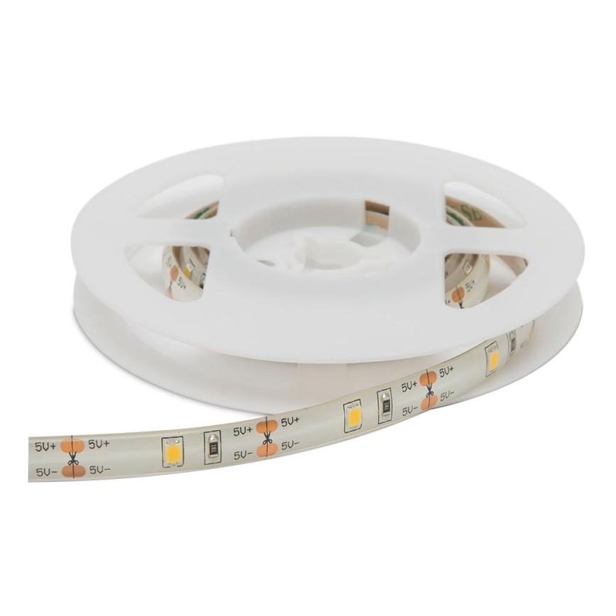 LED strip med bevægelsessensor 1 m LED/2,4W/6V 4xAAA 3000K