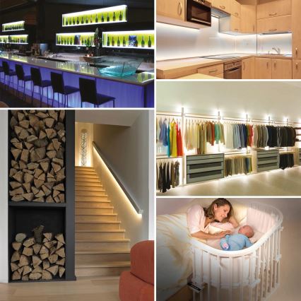 LED strip med bevægelsessensor 1 m LED/2,4W/6V 4xAAA 3000K