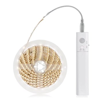 LED strip med sensor 4xAAA 3000K 1 m