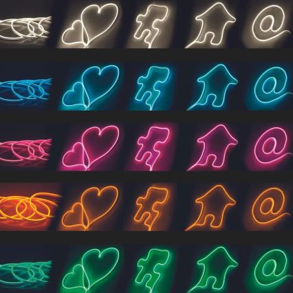 LED strip NEON 5 m LED/30W/24V grøn IP65