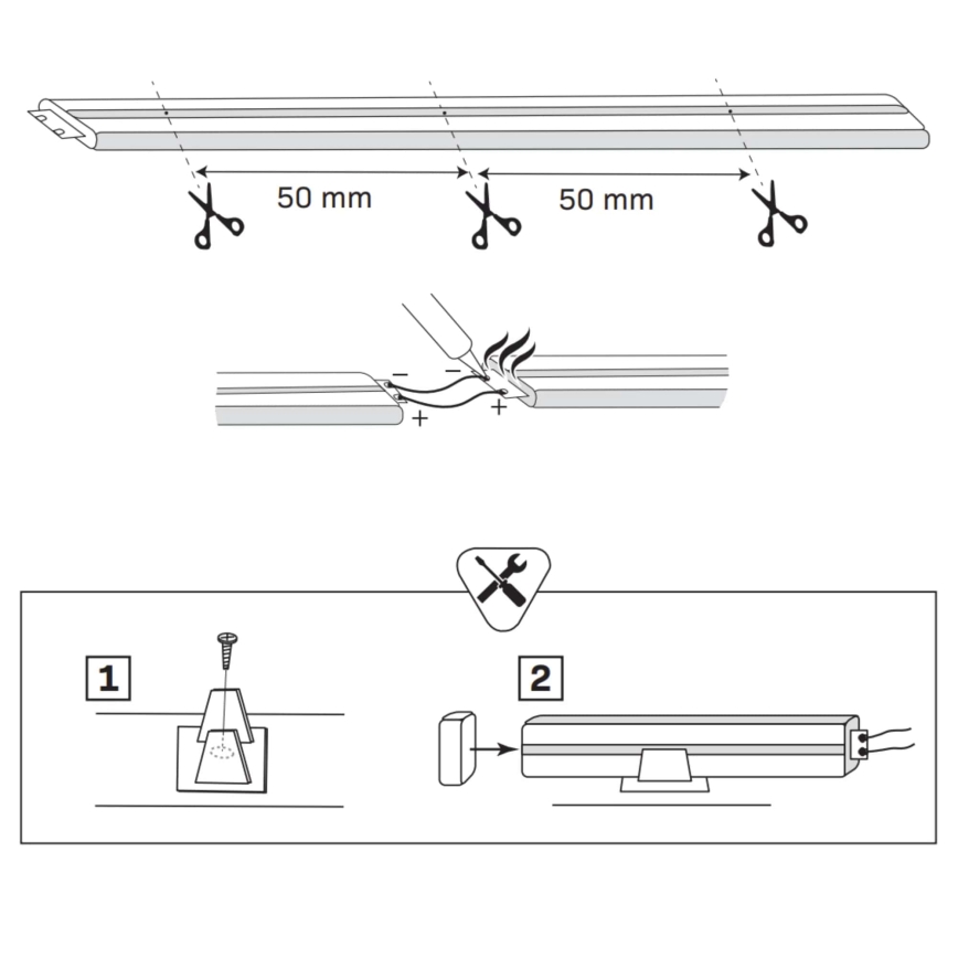 LED strip NEON 5 m LED/30W/24V grøn IP65