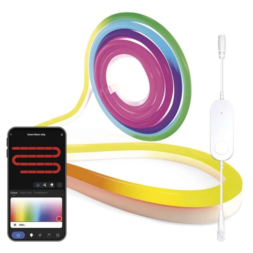 LED strip RGBIC dæmpbar GoSmart LED/24W/230V 3 m Wi-Fi Tuya