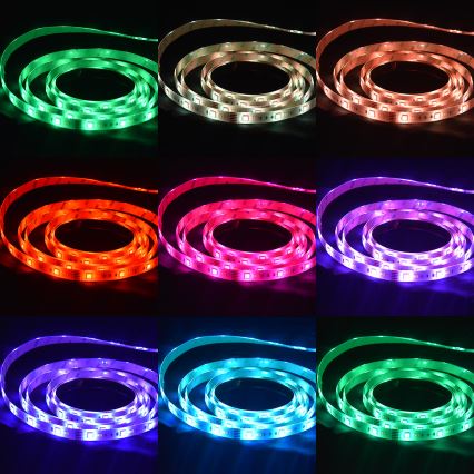 LED strip til badeværelse dæmpbar RGBW-farver LED/7,5W/12V IP65 3 m Wi-Fi Tuya