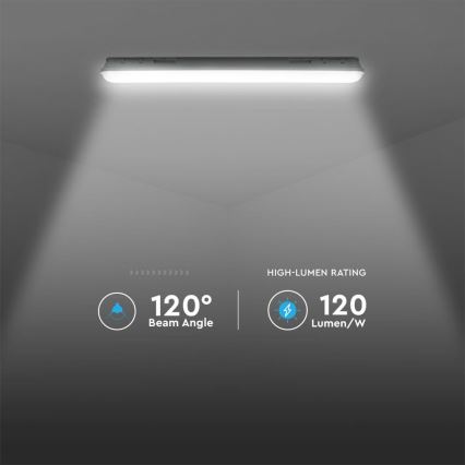LED teknisk rørarmatur med nødmodul LED/36W/230V 6500K IP65 2200 mAh 120 cm