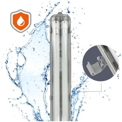 LED teknisk lysrørsarmatur T8 2xG13/18W/230V 4000K IP65 127 cm