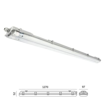 LED teknisk lysrørsarmatur T8 2xG13/18W/230V 4000K IP65 127 cm