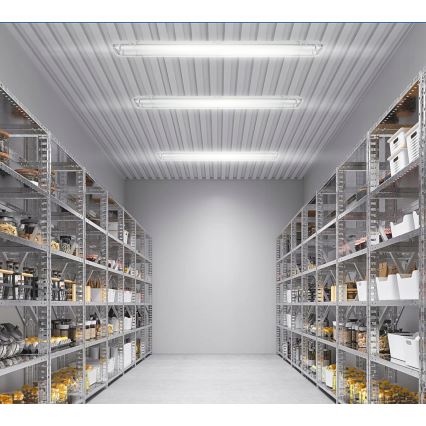 LED teknisk lysstofarmatur T8 2xG13/20W/230V 6500K 120 cm IP65 hvid