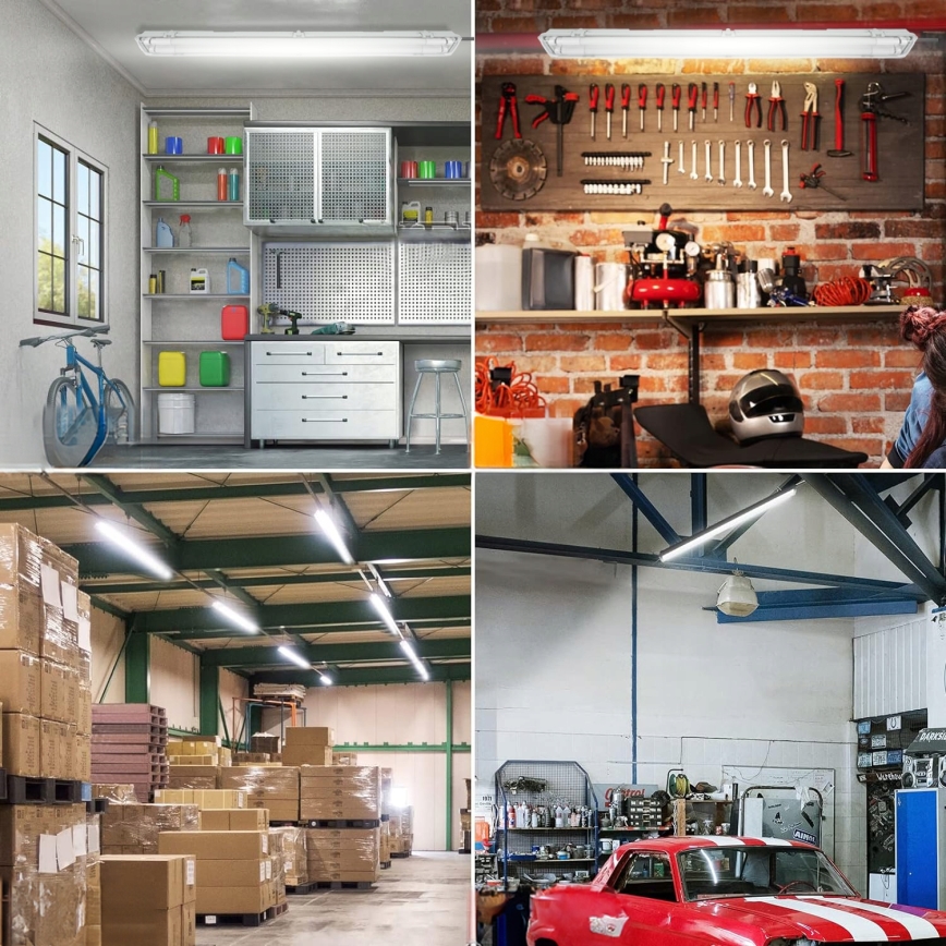 LED teknisk lysstofarmatur T8 2xG13/20W/230V 6500K 120 cm IP65 hvid