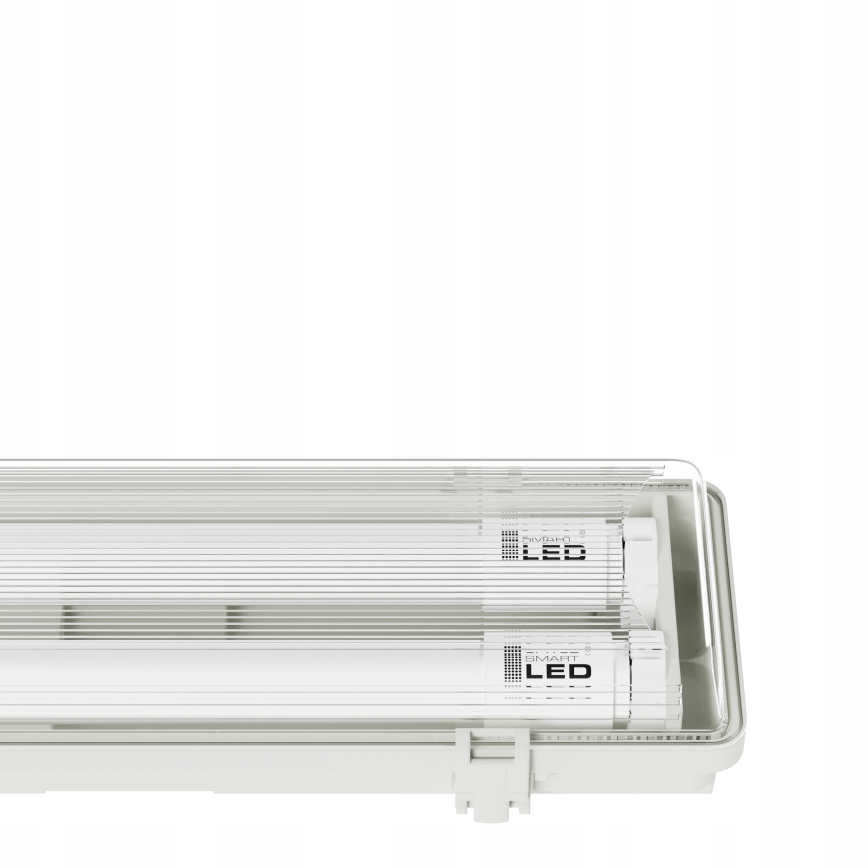 LED teknisk lysstofarmatur T8 2xG13/20W/230V 6500K 120 cm IP65 hvid