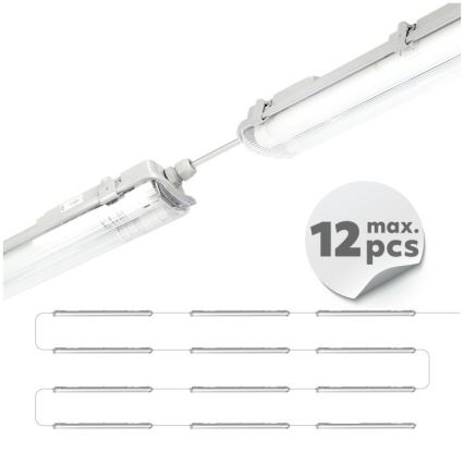 LED teknisk lysstofrørsarmatur T8 2xG13/18W/230V 5000K IP65 127 cm