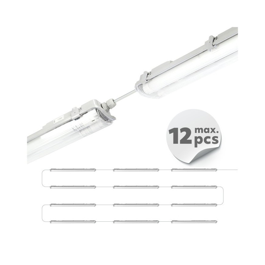 LED teknisk lysstofrørsarmatur T8 2xG13/18W/230V 5000K IP65 127 cm