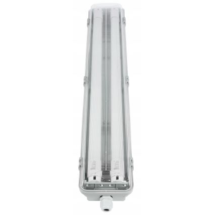 LED teknisk rørarmatur T8 2xG13/10W/230V 6000K 60 cm IP65 hvid