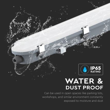 LED teknisk lysstofrørsarmatur med bevægelses- og skumringssensor LED/48W/230V IP65 6500K 150 cm