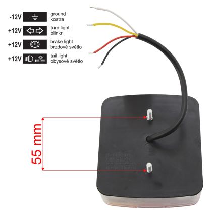 LED terminallampe 12V kombineret