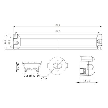 LED til nødsituationer Indbygningslampe GATRION LED/1W/230V 6000K