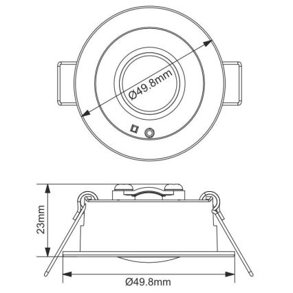 LED til nødsituationer Indbygningslampe LED/1,2W/230V 6000K