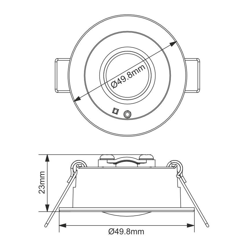 LED til nødsituationer Indbygningslampe LED/1,2W/230V 6000K