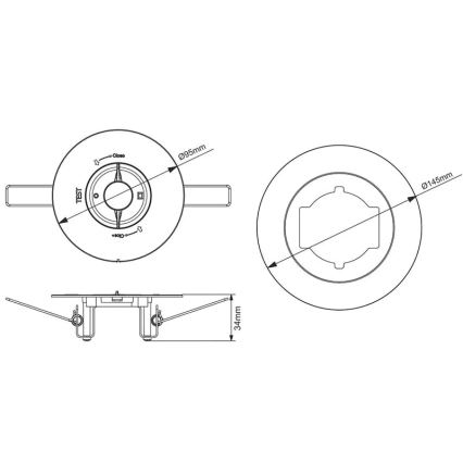 LED til nødsituationer Indbygningslampe LED/2W/230V 6000K