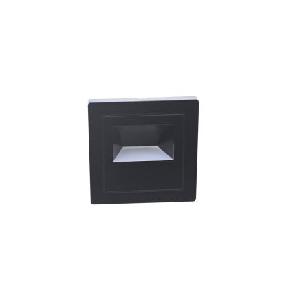 LED Trappearmatur LED/3W/230V 6000K sort