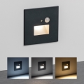 LED trappearmatur med bevægelses- og skumringssensor LED/1,5W/230V 3000/4000/6000K antracit