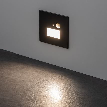 LED trappearmatur med bevægelses- og skumringssensor LED/1,5W/230V 3000/4000/6000K antracit