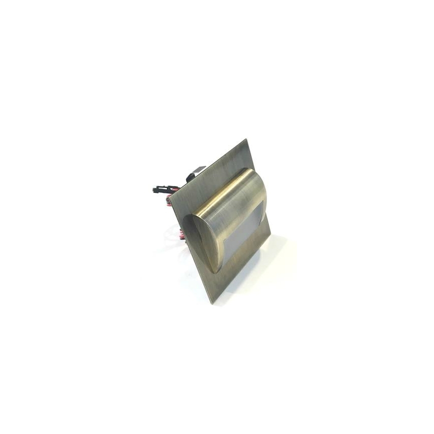 LED trappebelysning DECORUS LED/1,2W/12V 3000K messing