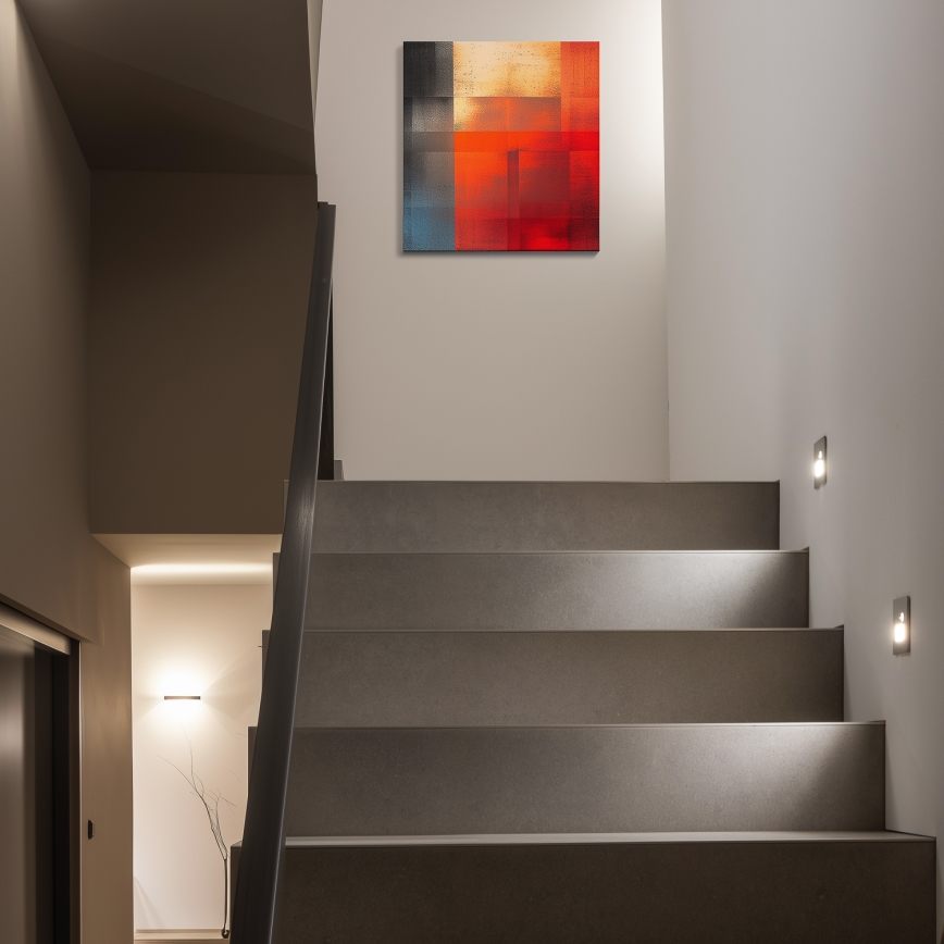 LED-trappearmatur med bevægelses- og skumringssensor LED/1,5W/230V 3000/4000/6000K sølv