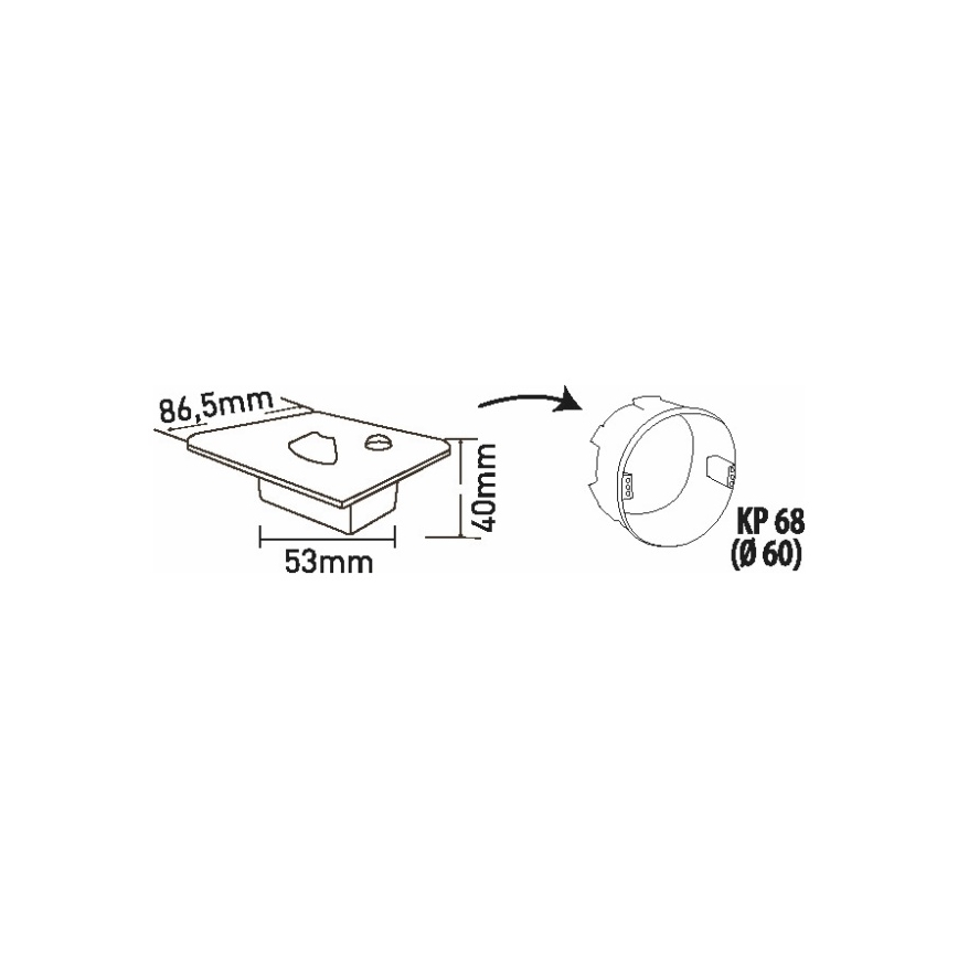 LED-trappearmatur med bevægelses- og skumringssensor LED/1,5W/230V 3000/4000/6000K sølv