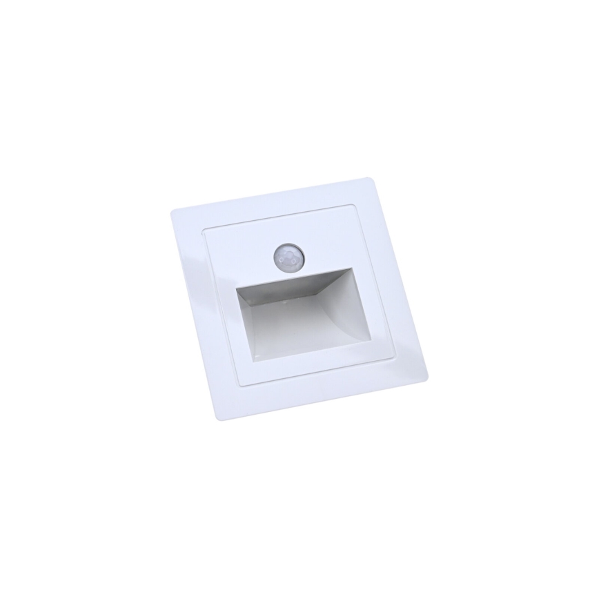 LED trappelampe med bevægelses- og skumringssensor LED/3W/230V 6000K hvid