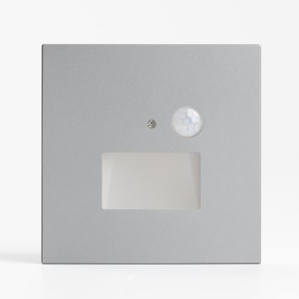 LED trappearmatur med bevægelses- og skumringssensor LED/1,5W/230V 3000/4000/6500K sølv