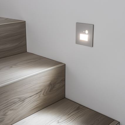 LED Trappelampe med bevægelsessensor LED/1,5W/230V 3000K/4000K/6500K