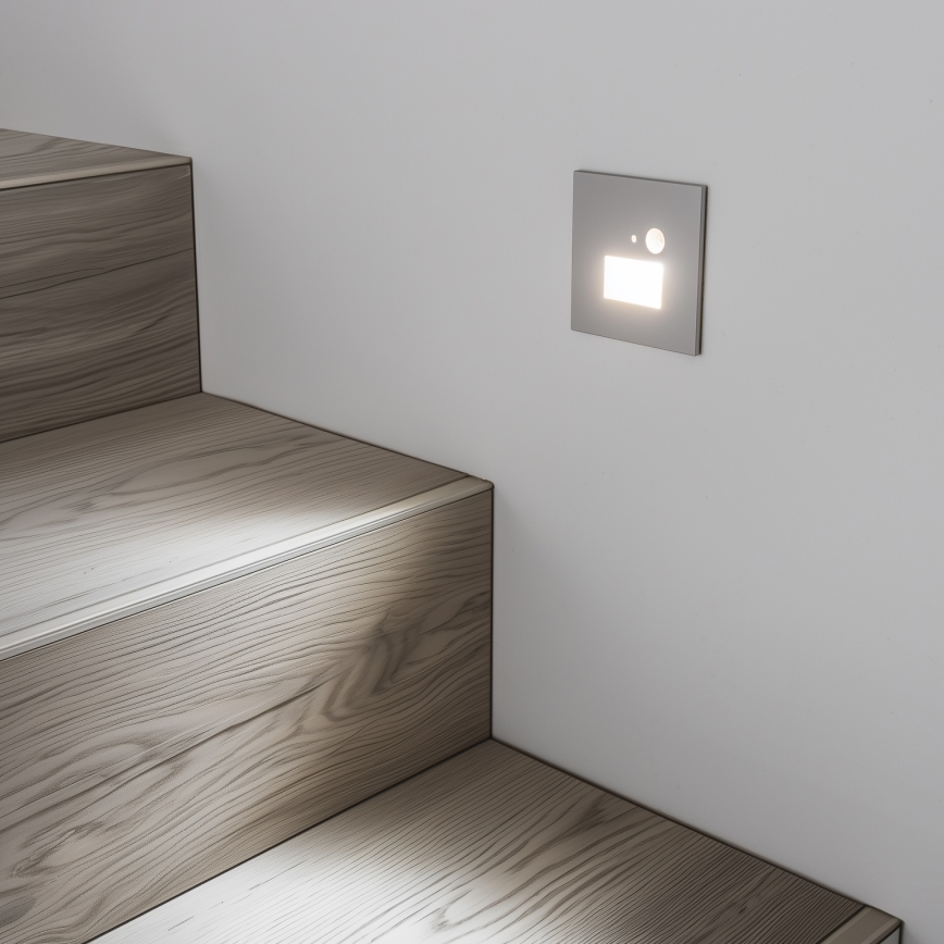 LED Trappelampe med bevægelsessensor LED/1,5W/230V 3000K/4000K/6500K