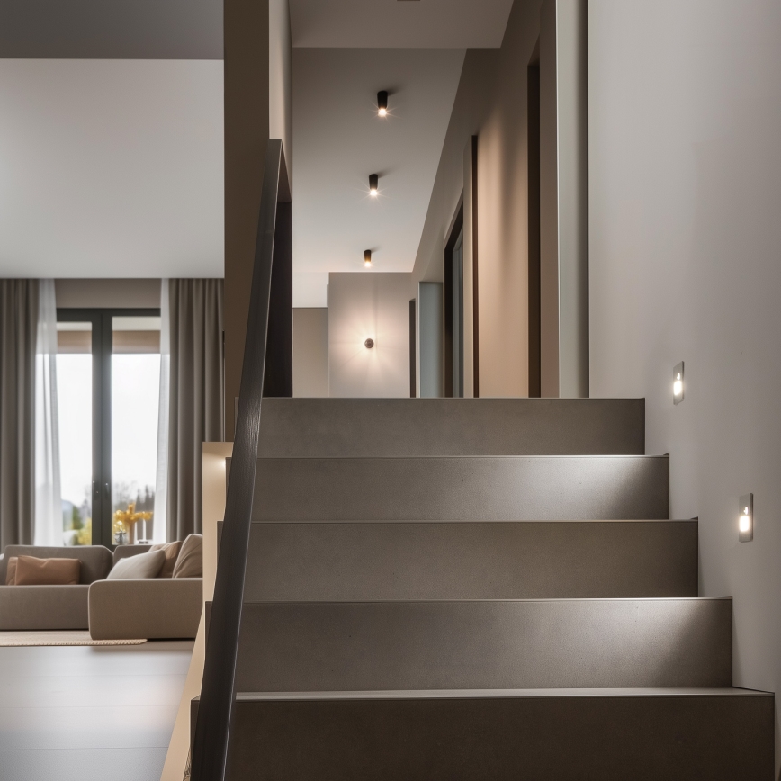 LED Trappelampe med bevægelsessensor LED/1,5W/230V 3000K/4000K/6500K