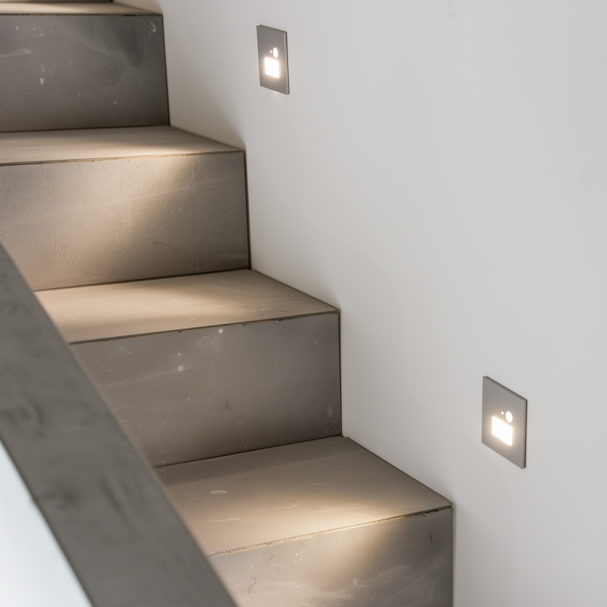 LED Trappelampe med bevægelsessensor LED/1,5W/230V 3000K/4000K/6500K
