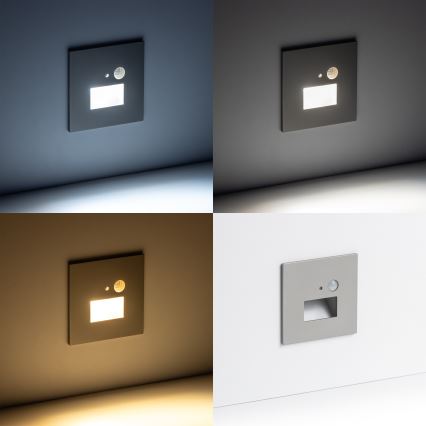 LED Trappelampe med bevægelsessensor LED/1,5W/230V 3000K/4000K/6500K