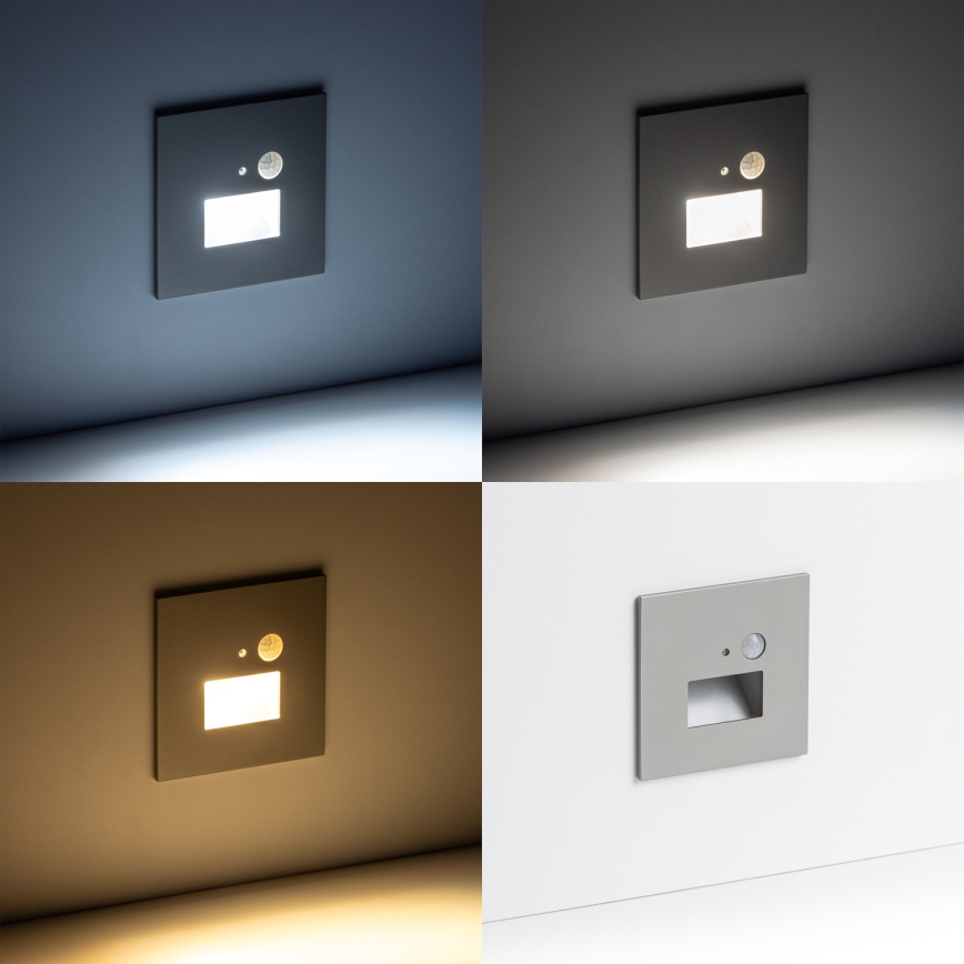 LED Trappelampe med bevægelsessensor LED/1,5W/230V 3000K/4000K/6500K