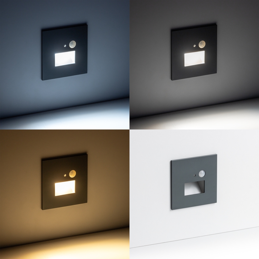 LED trappelampe med bevægelsessensor LED/1,5W/230V 3000K/4000K/6500K