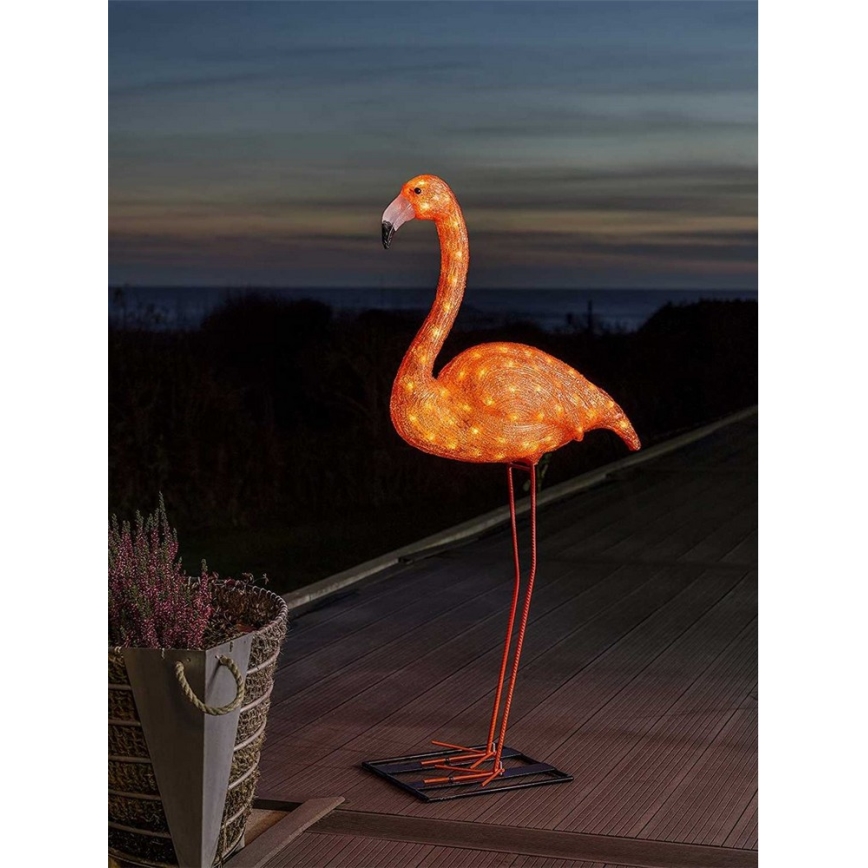 LED Udendørs dekoration FLAMINGO 96xLED / 230V / 24V IP44